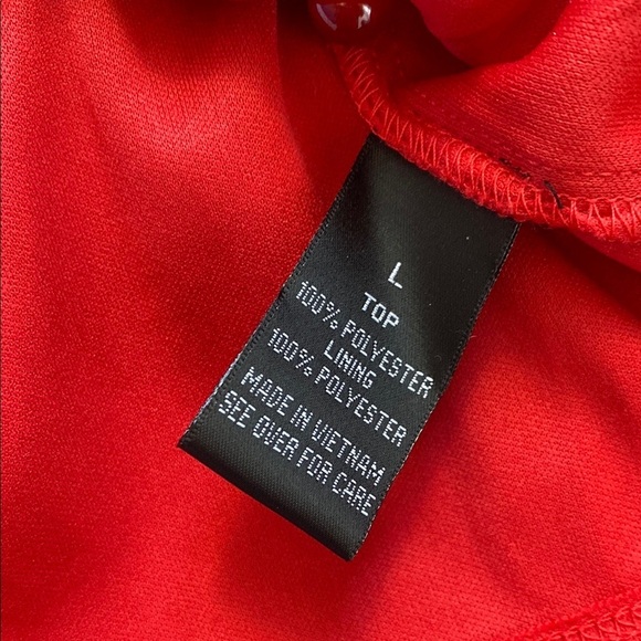 B Wear Y2K “Going Out” Red Ruffle Sleeveless Blouse. - Picture 9 of 13